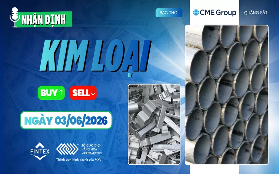 NHẬN ĐỊNH THỊ TRƯỜNG KIM LOẠI NGÀY 03/06/2026
